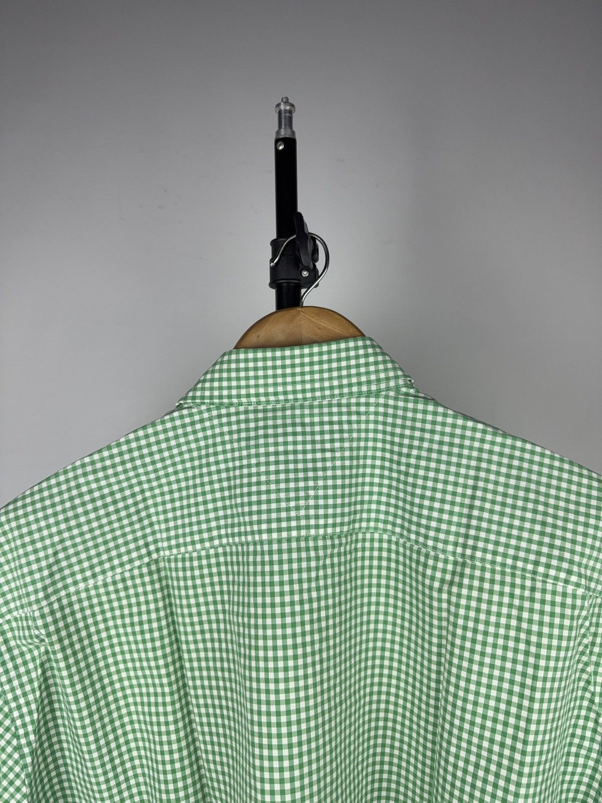 Tommy Hilfiger Vintage Tommy Hilfiger Green Gingham Short Sleeve Shirt XL Size US XL / EU 56 / 4 - 10 Thumbnail