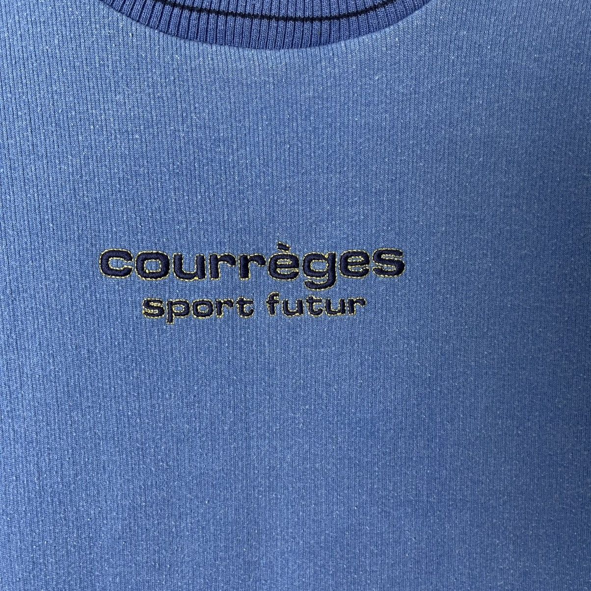 Japanese Brand Courrèges Sport Futur Mock Neck Sweatshirt – Made in Japan Size US M / EU 48-50 / 2 - 3 Thumbnail