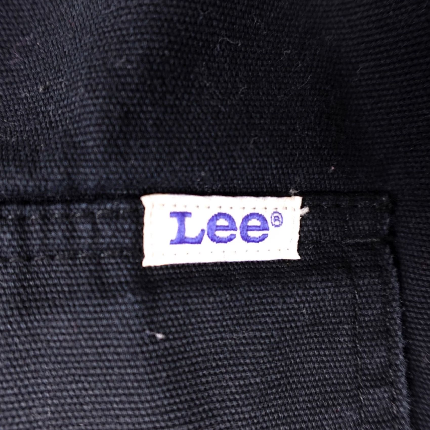 Lee VINTAGE Lee Vest Mens 2XL Black Canvas Lined Full-Zip Distressed Workwear Jacket/Coat Bomber Style Size US XXL / EU 58 / 5 - 7 Thumbnail