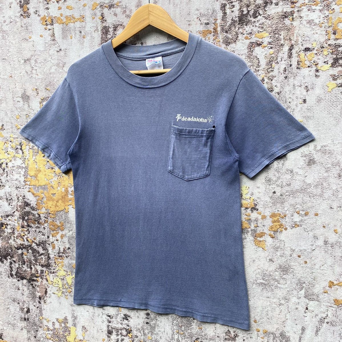 Grateful Dead Rare!Vintage 90s Grateful Dead Deadaloha Band Tee Distressed Size US S / EU 44-46 / 1 - 4 Thumbnail