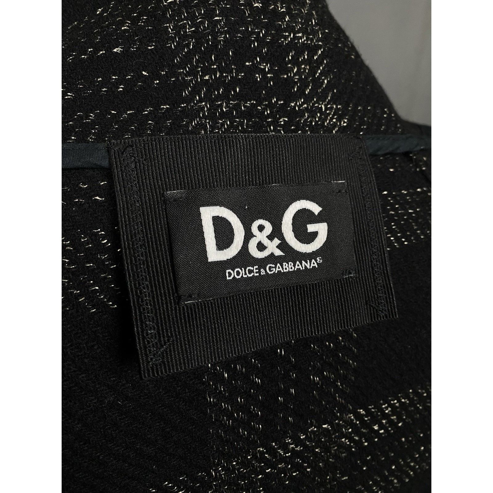 Dolce & Gabbana Dolce&Gabbana Women's Black Checked Wool Double Breasted Coa Size S / US 4 / IT 40 - 9 Thumbnail