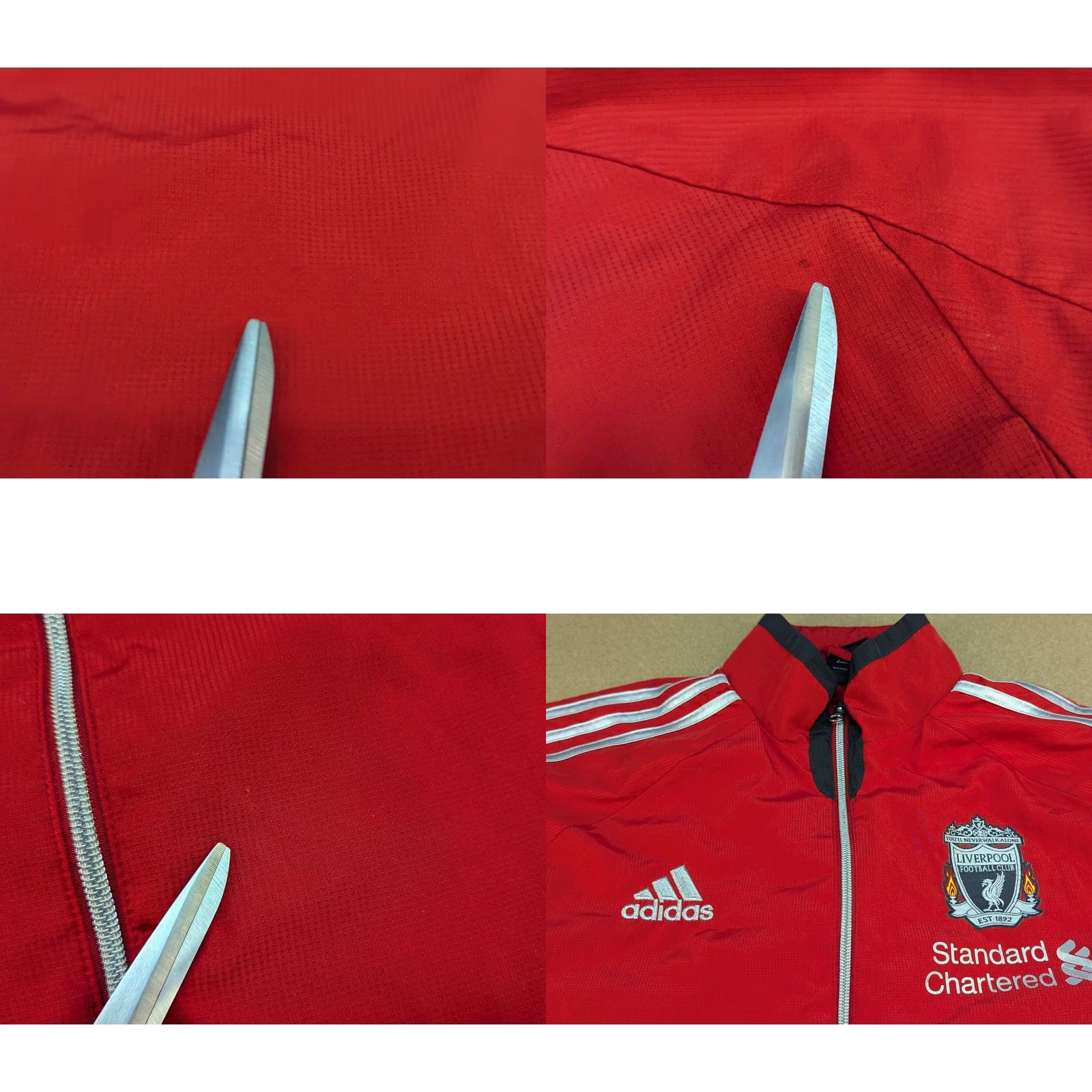 Adidas Adidas Liverpool 2010-2011 Training Jacket Football Adult Red Windbreaker Size S Size US S / EU 44-46 / 1 - 8 Thumbnail