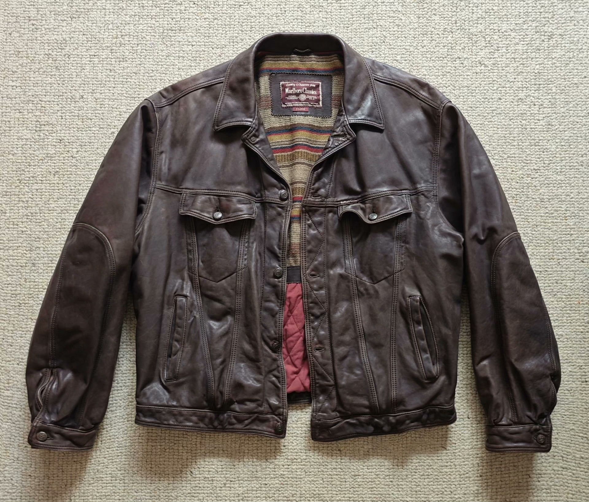 Marlboro Classics Marlboro Classic Type3 Leather Jacket Size US XXL / EU 58 / 5 - 1 Thumbnail