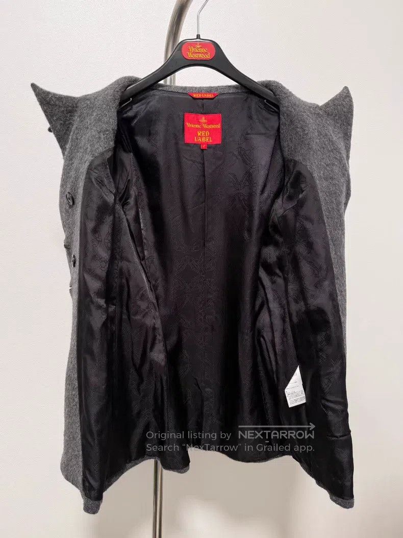 Vivienne Westwood Vivienne Westwood Witch Woolen Coat, Grey Size M / US 6-8 / IT 42-44 - 6 Thumbnail