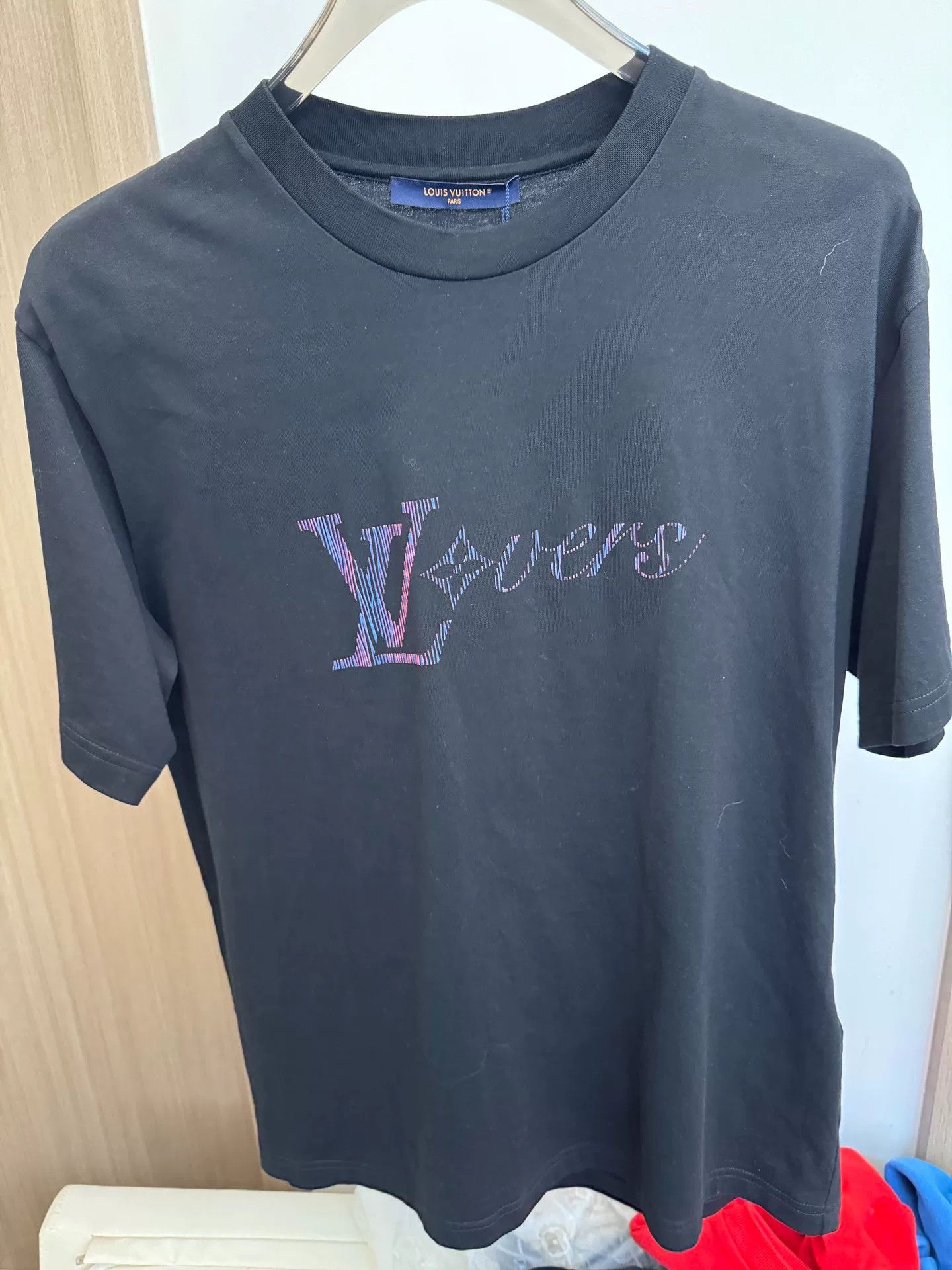 Louis Vuitton Louis Vuitton Logo Print T-Shirt L Size Size US L / EU 52-54 / 3 - 1 Thumbnail