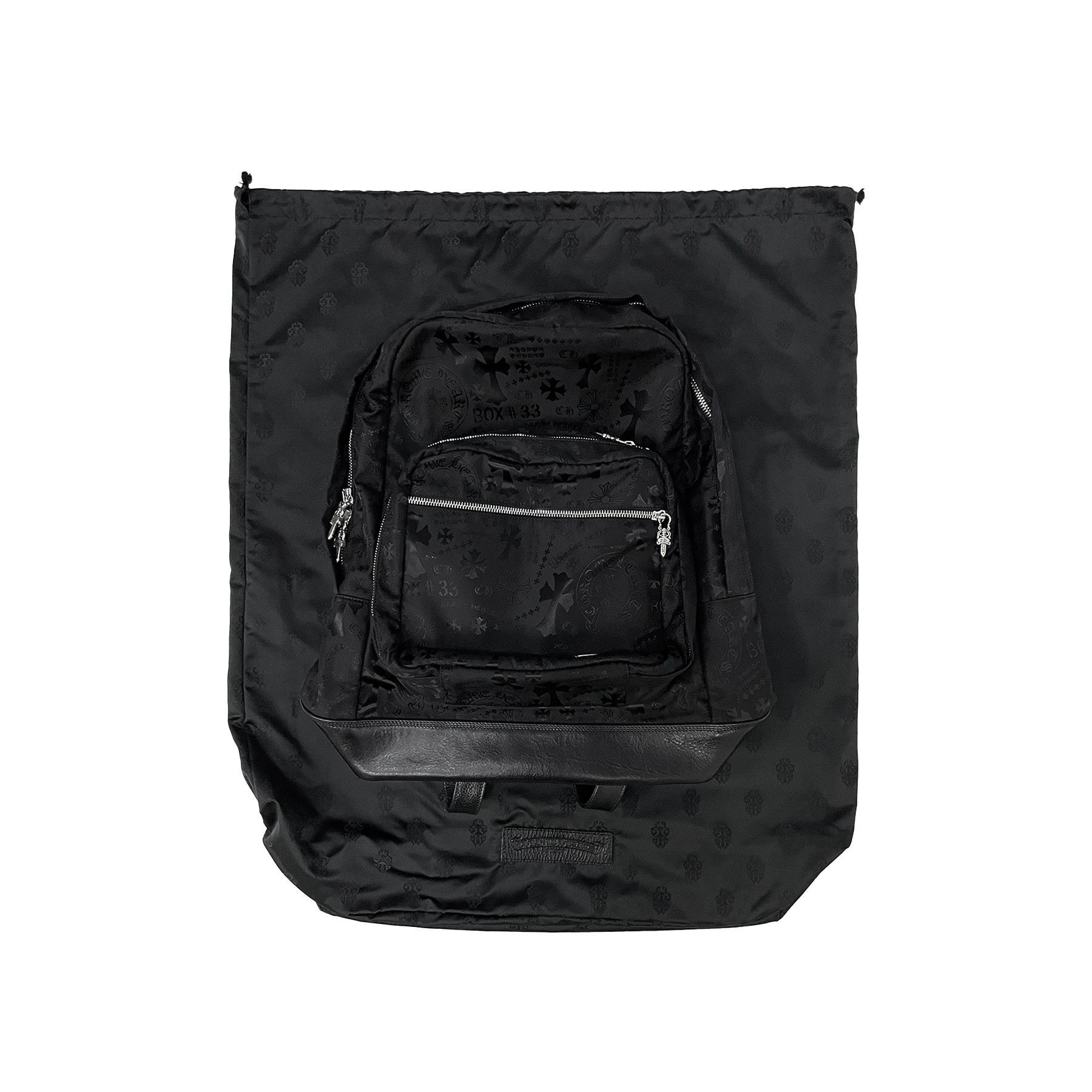 Chrome Hearts Chrome Hearts Nylon Tonal Monogram Cross Backpack Size ONE SIZE - 4 Thumbnail
