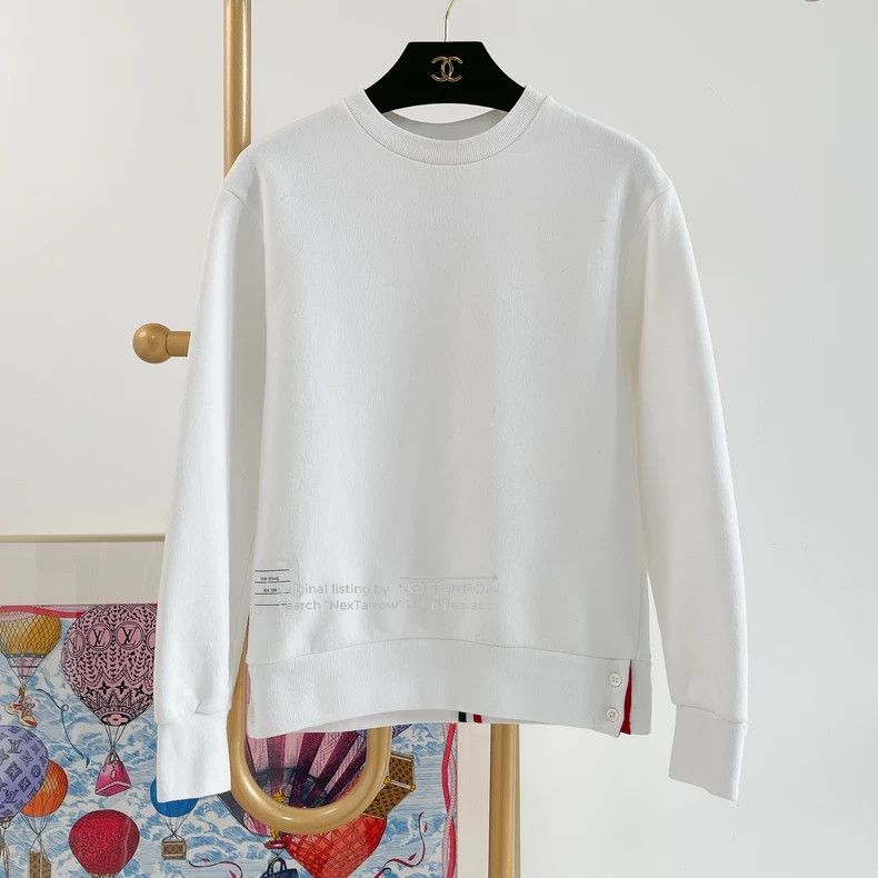 Thom Browne Thom Browne White Sweatshirt Size 38 3 Size US XXS / EU 40 - 1 Thumbnail