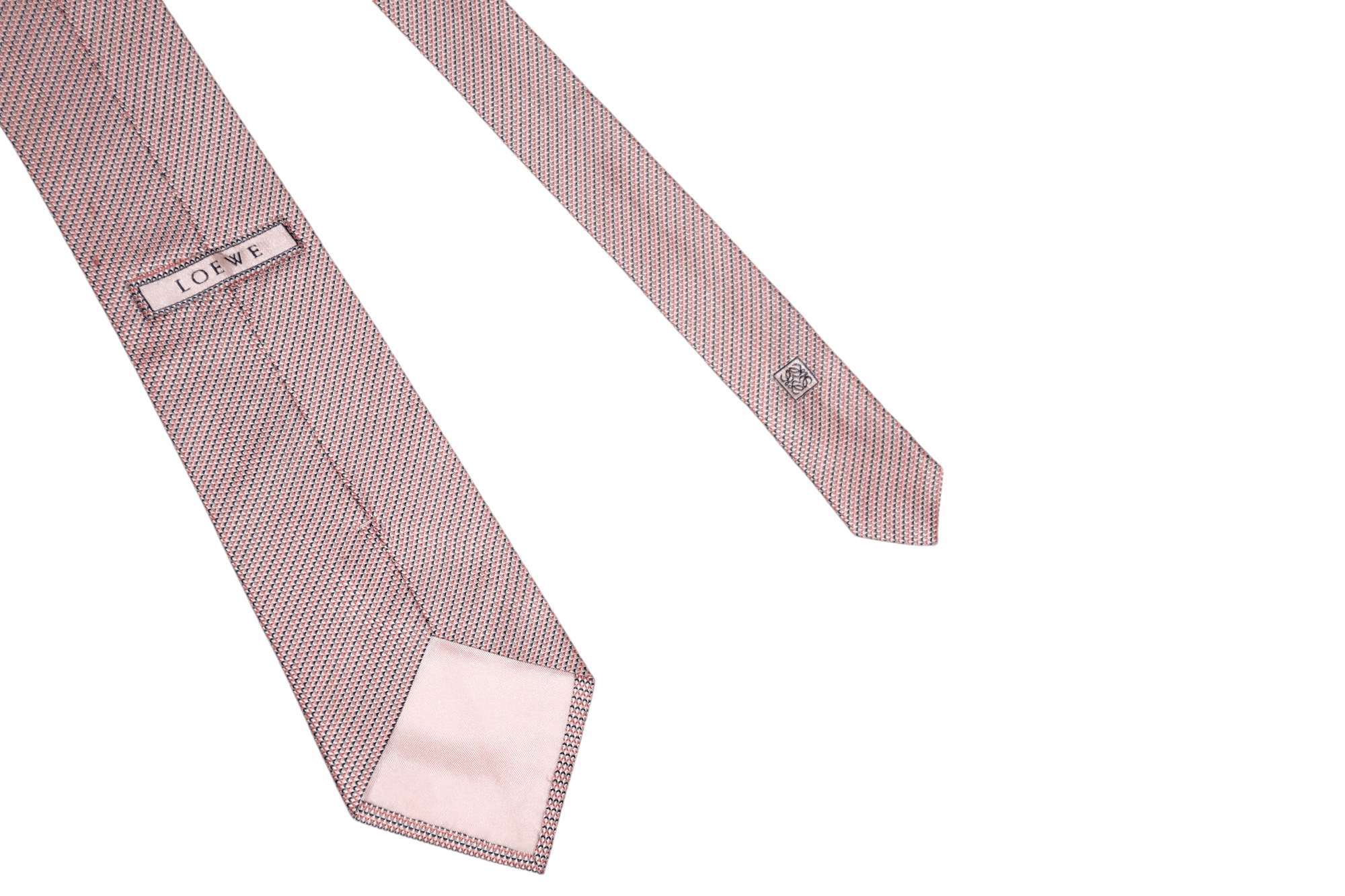Loewe Loewe Signature Luxury Design Jacquard Silk Tie Size ONE SIZE - 11 Thumbnail