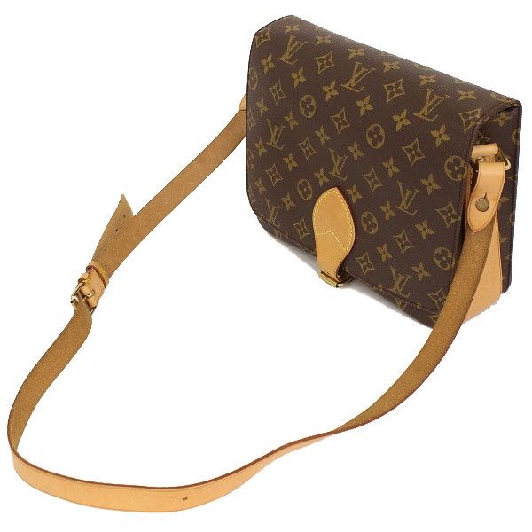 Louis Vuitton Cartesier Monogram Shoulder Bag Brown