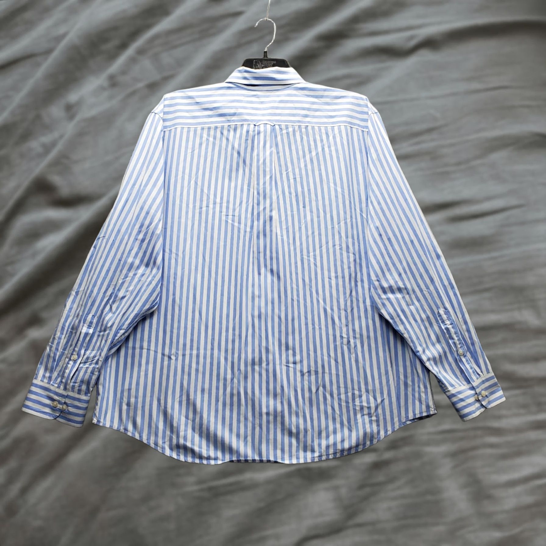 Lands' End Lands' End Dress Shirt Mens XXL Multi Striped Traditional Fit Button Down EUC Shirt Mens Size XXL Multicolor Striped Dress Shirt Size 48R - 1 Thumbnail