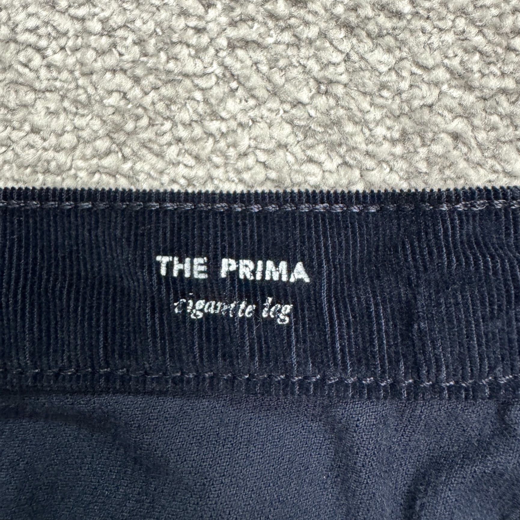 Vintage AG Adriano Goldschmied The Prima Cigarette Corduroy Pants Womens 30R Navy Blue Size 30" / US 8 / IT 44 - 6 Thumbnail