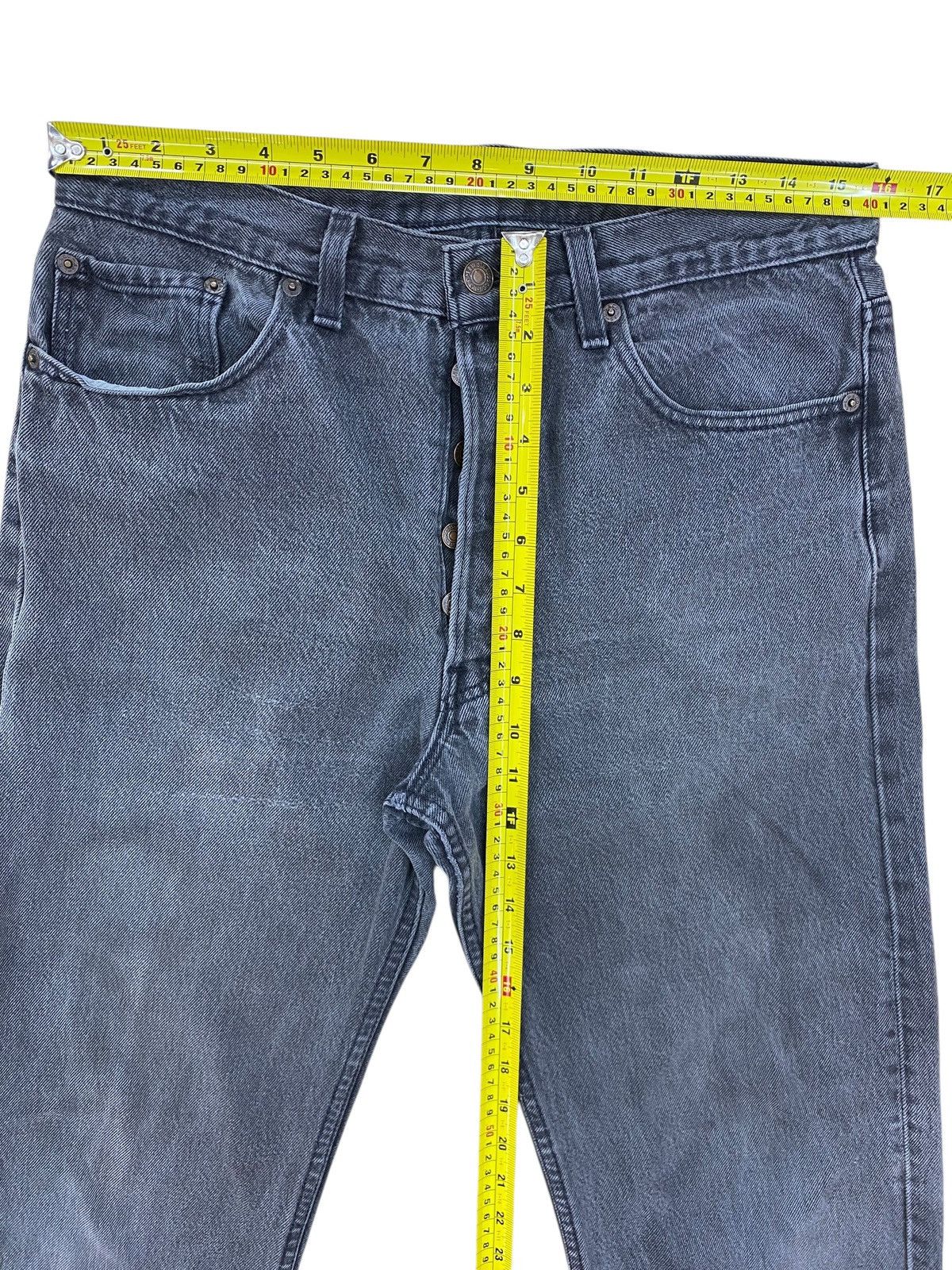 Levi's Levi’s 501 Black Wash Style Loose Jeans Size US 32 / EU 48 - 7 Thumbnail