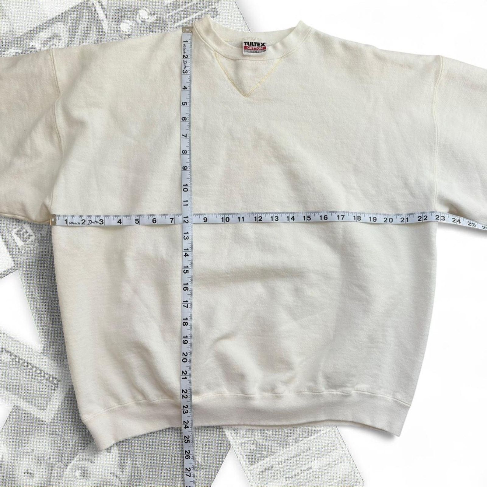 Tultex Blank white cream vintage Size US L / EU 52-54 / 3 - 5 Thumbnail