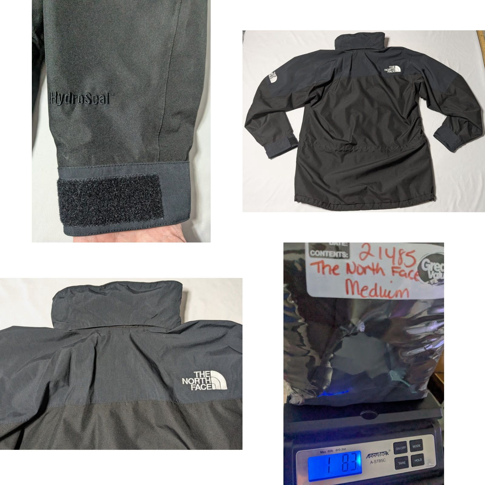 The North Face THE NORTH FACE Packable HydroSeal Windbreaker Black Hood - Men M EUC Size US M / EU 48-50 / 2 - 10 Thumbnail