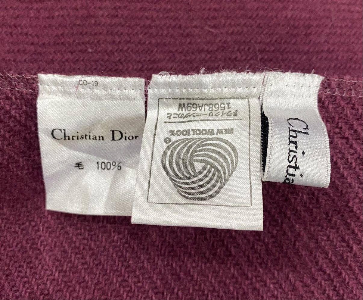 Christian Dior Monsieur Rare🔥CHRISTIAN DIOR Wool Shawl Body Size ONE SIZE - 14 Thumbnail
