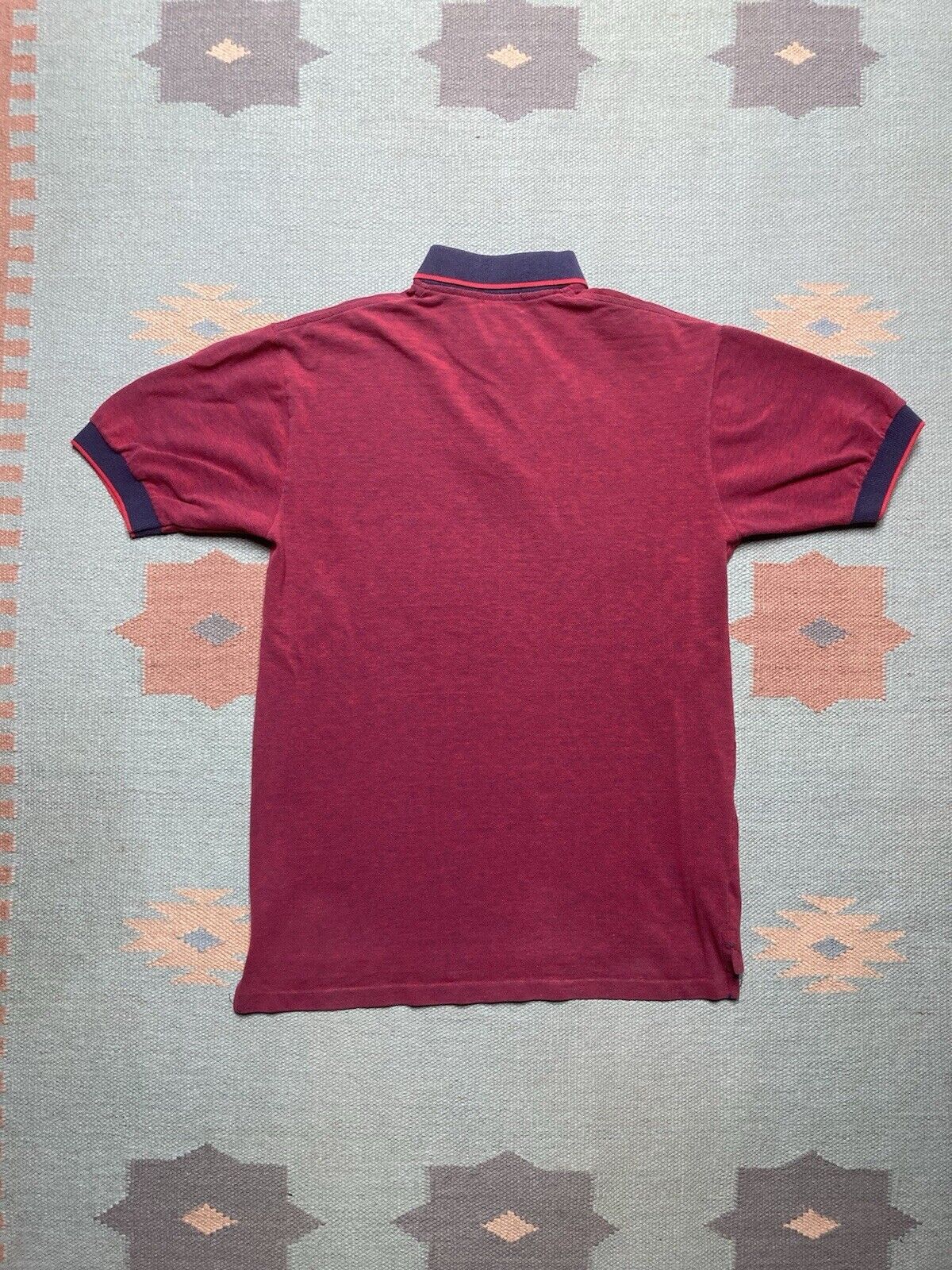 Vintage VTG polo shirt ASAP short sleeve red 2 tone USA made small Size US S / EU 44-46 / 1 - 5 Thumbnail