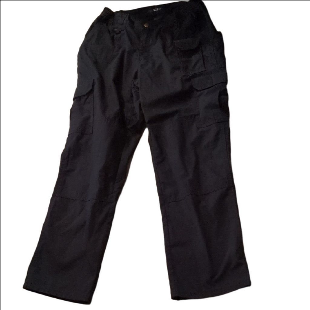 5.11 5.11 Tactical Navy Blue Cargo Pants Size 12 Size 34" / US 12 / IT 48 - 2 Thumbnail