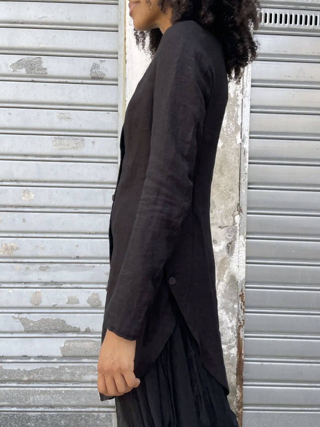 Layer-0 Layer-0 Retro Overlock Stitch Avant-Garde Linen Jacket/Coat Size S / US 4 / IT 40 - 11 Thumbnail