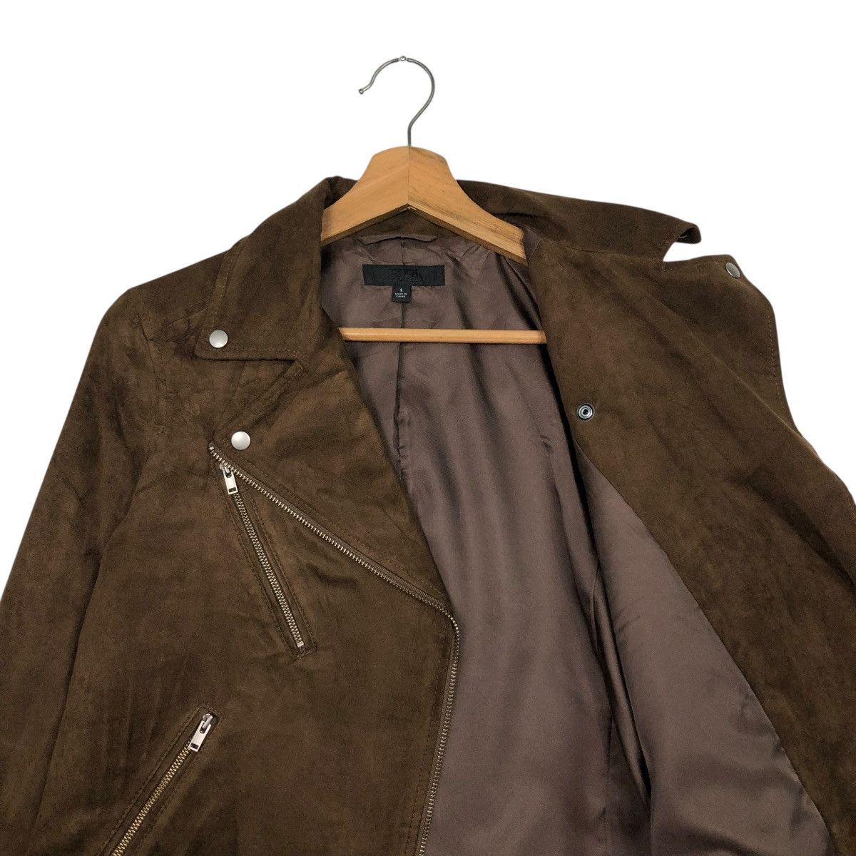 Japanese Brand 🔥CROPPED SUEDE SOFT JACKET DOUBLE COLLAR UNIQLO ISSEY MIYAKE Size US S / EU 44-46 / 1 - 14 Thumbnail