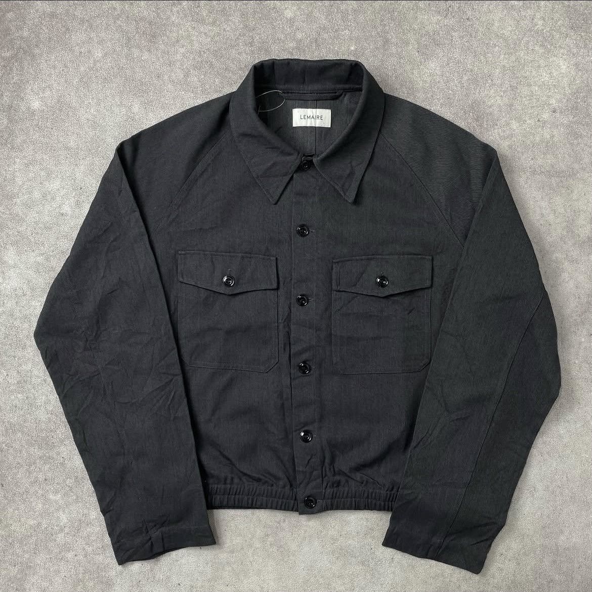 Lemaire Lemaire 20AW Military Blouson Anthracite Overshirt Size US L / EU 52-54 / 3 - 2 Thumbnail