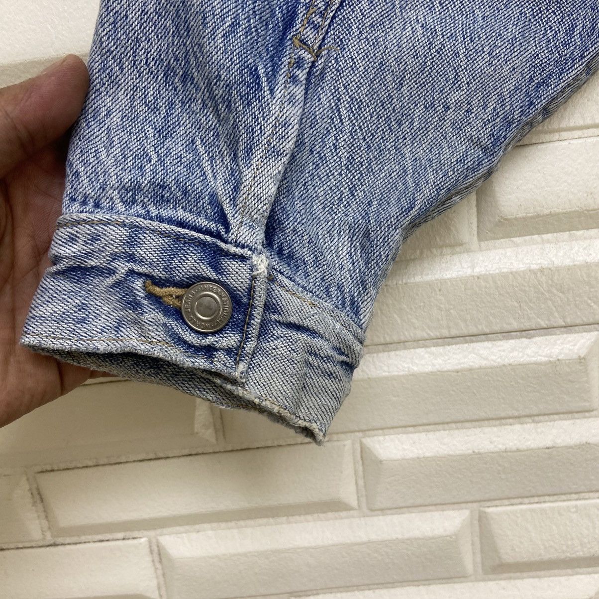 Big John Vintage Big John Spirit Stone Wash Denim Trucker Jacket Size US S / EU 44-46 / 1 - 18 Thumbnail