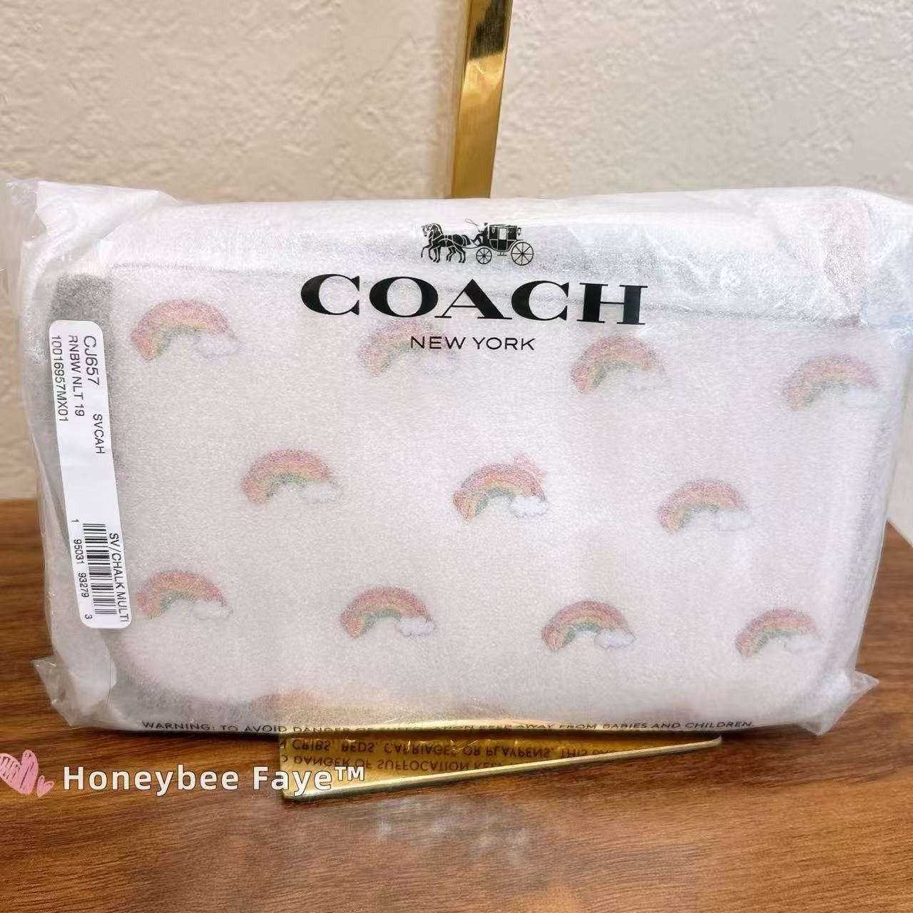 Coach NWT Coach Nolita 19 With Rainbow Print CJ657 Size ONE SIZE - 2 Thumbnail