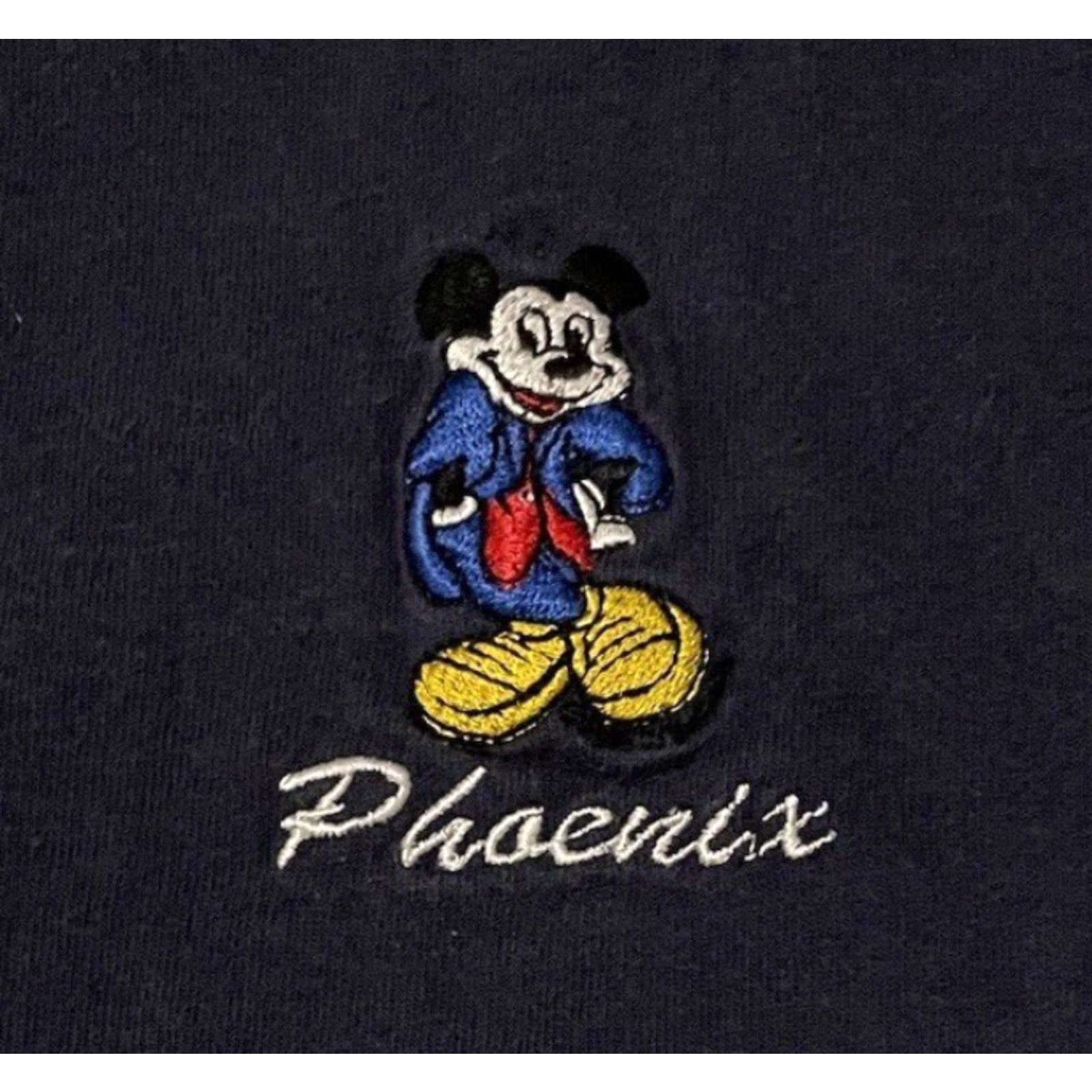 Disney VINTAGE 90s Phoenix Mickey Mouse Faded Henley Shirt XL Disney Cartoon TV Grunge 80s Size US XL / EU 56 / 4 - 2 Thumbnail