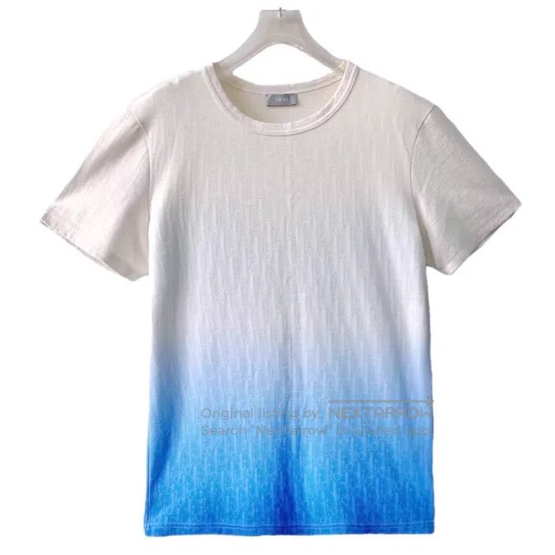 Dior Dior White logo dark pattern jacquart full print round-nec Size US S / EU 44-46 / 1 - 1 Thumbnail