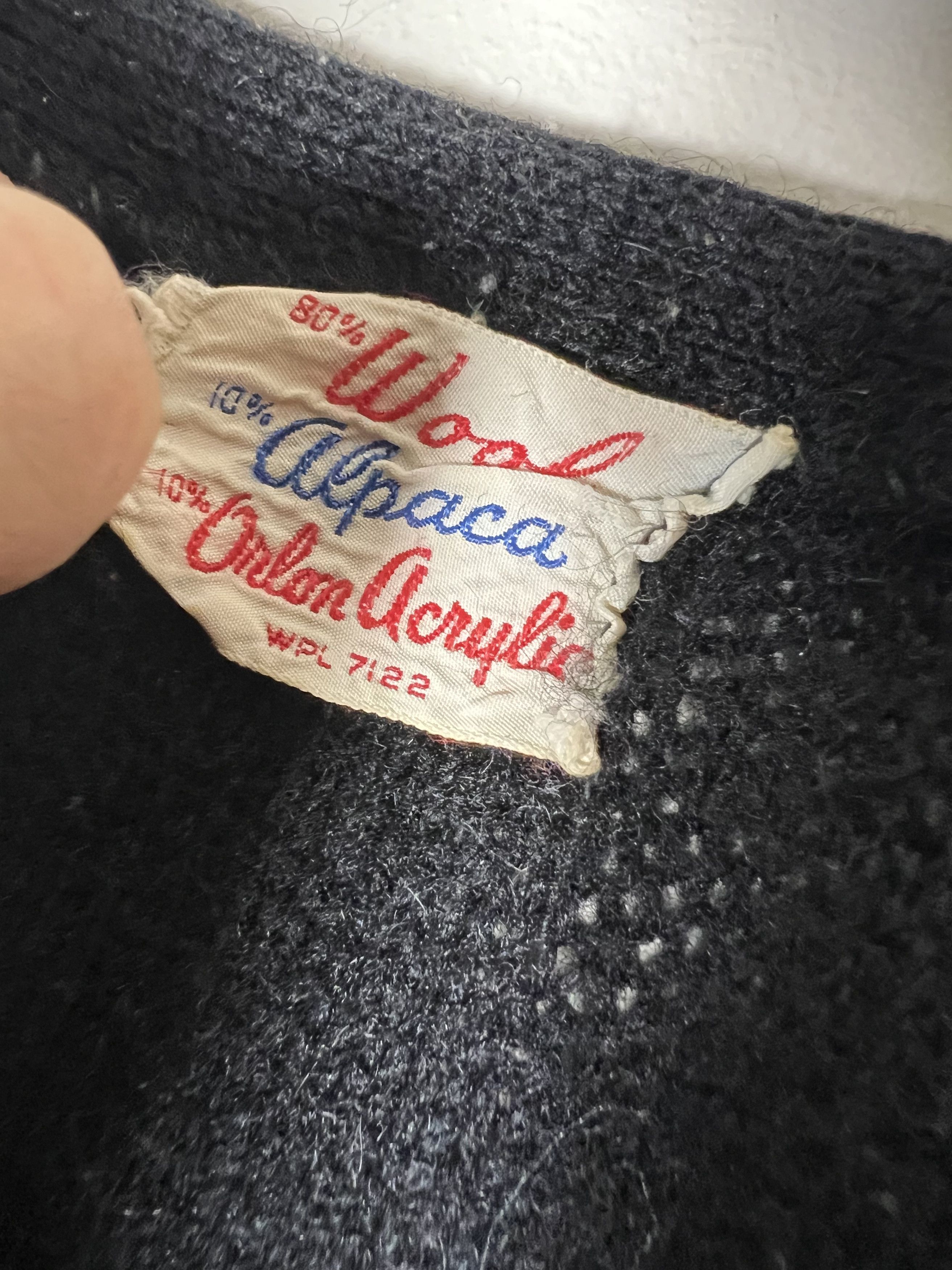 Other × Vintage Vintage 40's-50's Wool, Alpaca, Orlon Acrylic Knit Sweater Size US S / EU 44-46 / 1 - 7 Thumbnail
