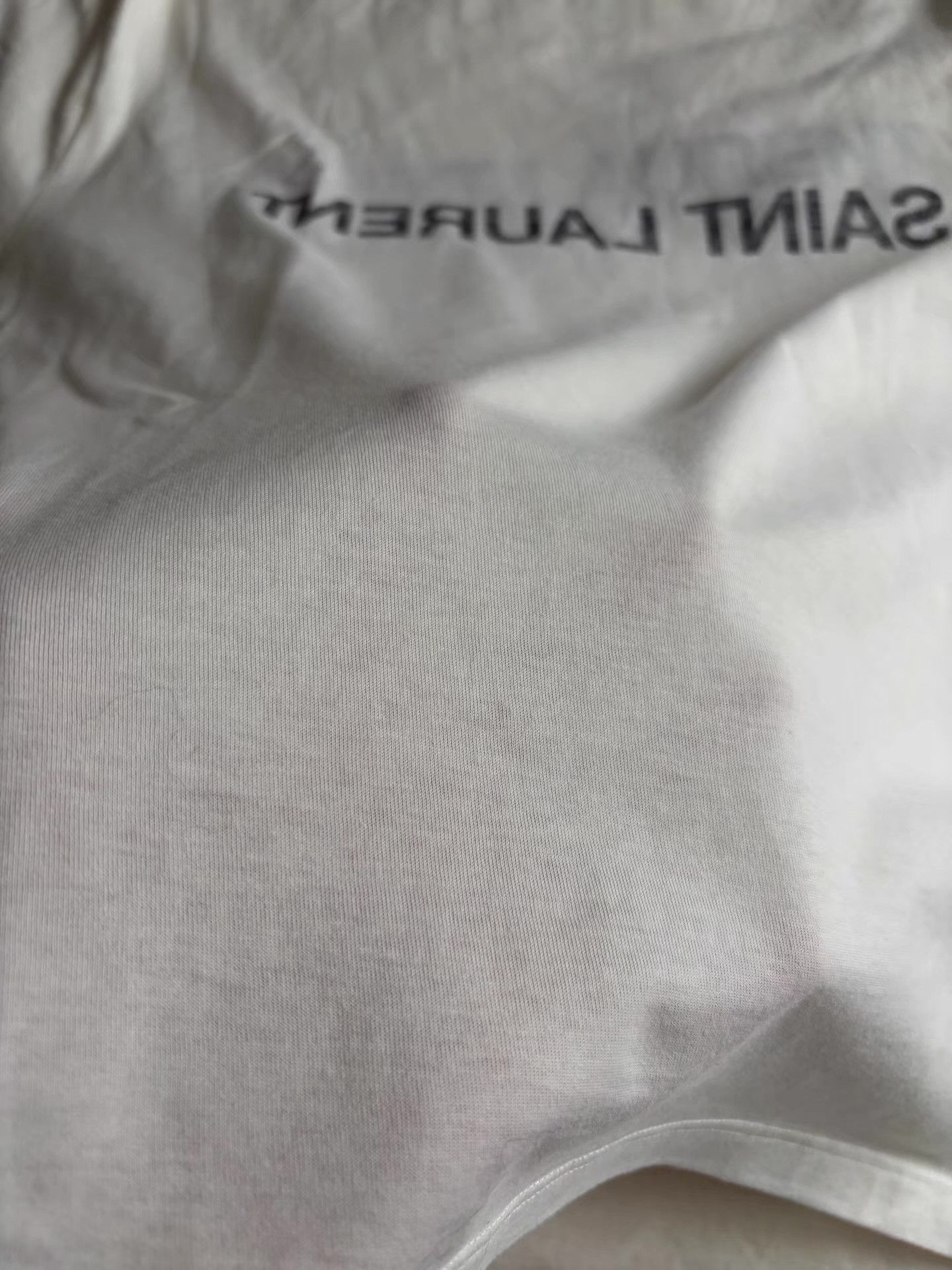 Saint Laurent Paris Saint Laurent Mirror Letter Logo T-shirt Ｑ23 Size US XXL / EU 58 / 5 - 6 Thumbnail