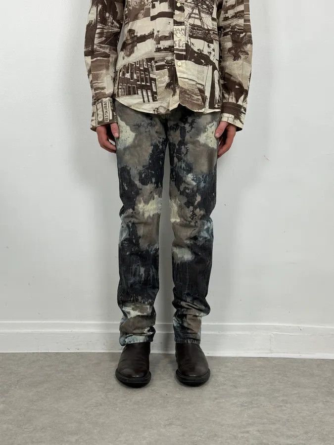 Diesel 2000s Diesel Contemporary Full Splash Painted Effect Pants Size US 32 / EU 48 - 4 Thumbnail