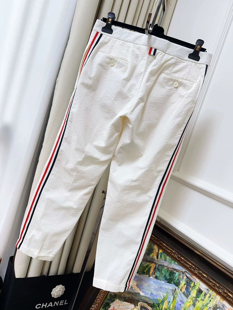 Thom Browne Thom Browne White trousers Size US 40 / EU 56 - 2 Thumbnail