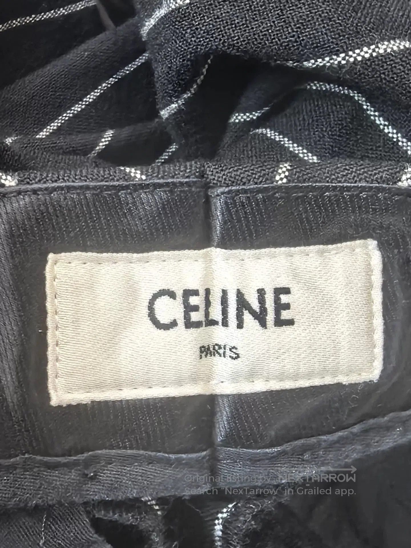 Celine Celine Striped Dark Blue Wool Trousers. Size US 32 / EU 48 - 2 Thumbnail