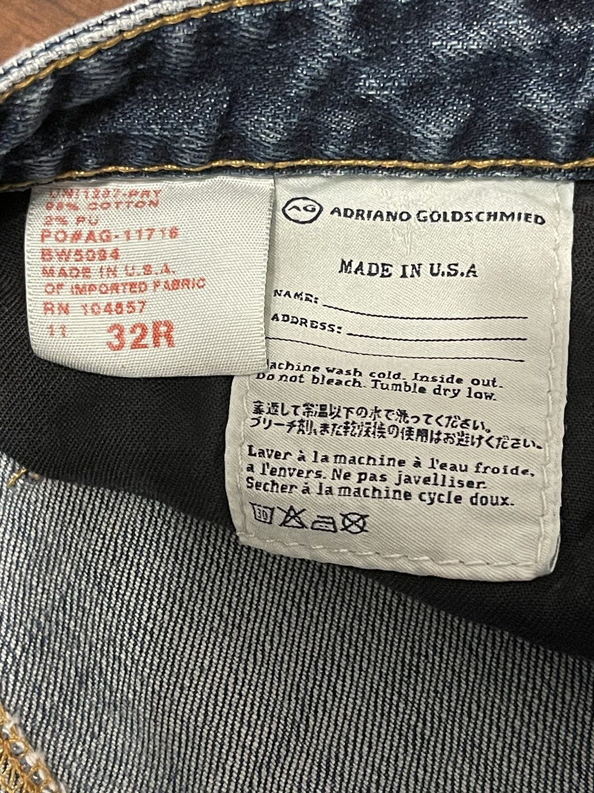 AG Adriano Goldschmied Vintage Adriano Goldschmied Flare Jeans Woman’s USA Made Size 36" / US 14 / IT 50 - 4 Thumbnail