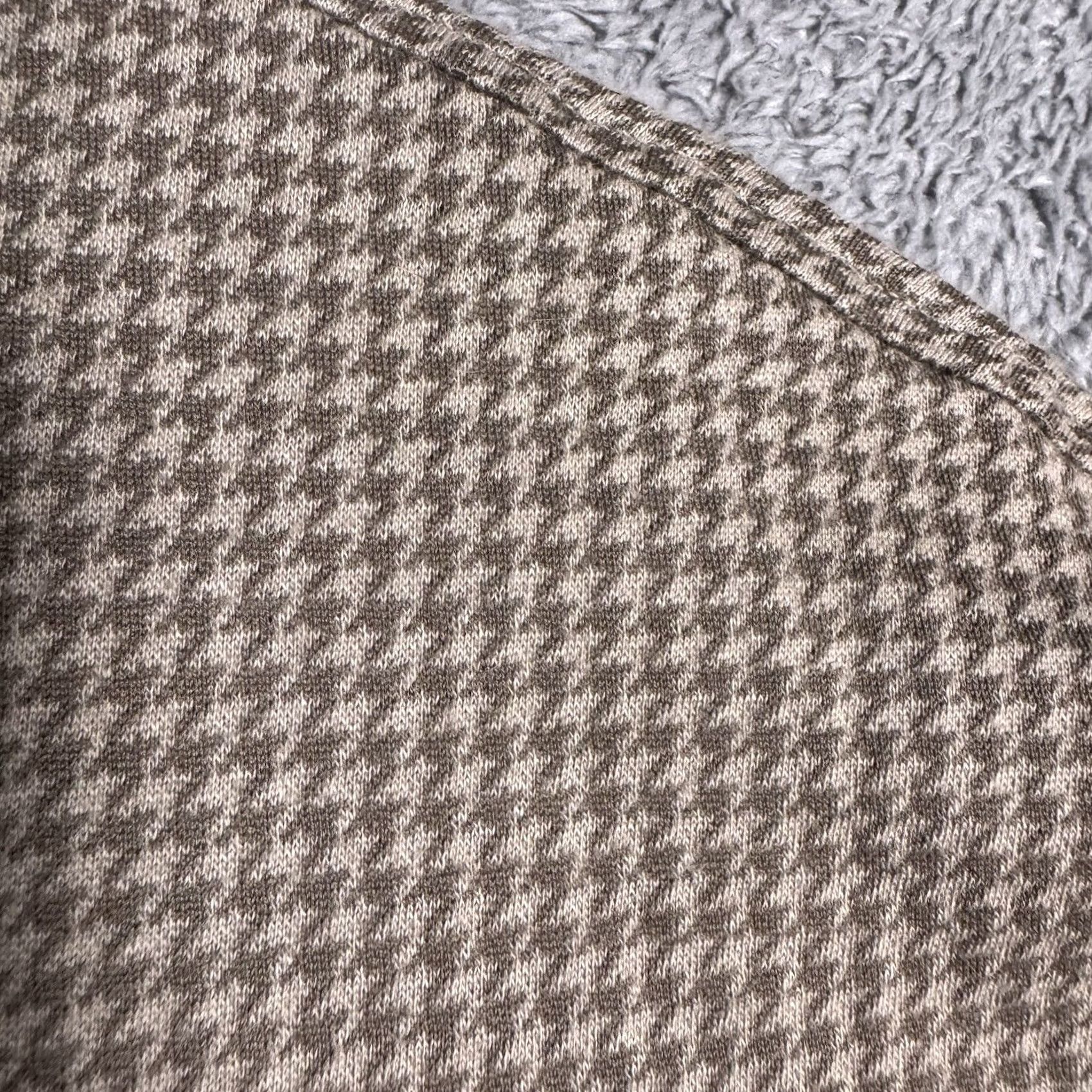 Vintage Field Day Sporting Co. Polo Shirt Men XL Houndstooth 100% Pima Cot Notch Collar Short Sleeve Brown 100% Cotton Polo Mens XL Size US XL / EU 56 / 4 - 2 Thumbnail