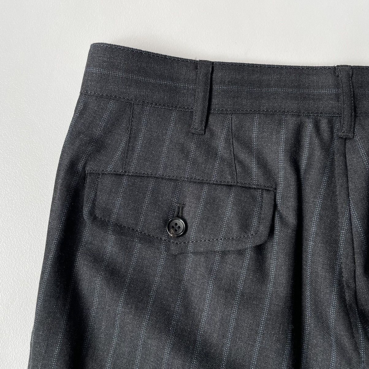 Comme des Garcons A/W 09 Grey / Blue Pinstripe Wool Trousers Size US 31 - 12 Thumbnail