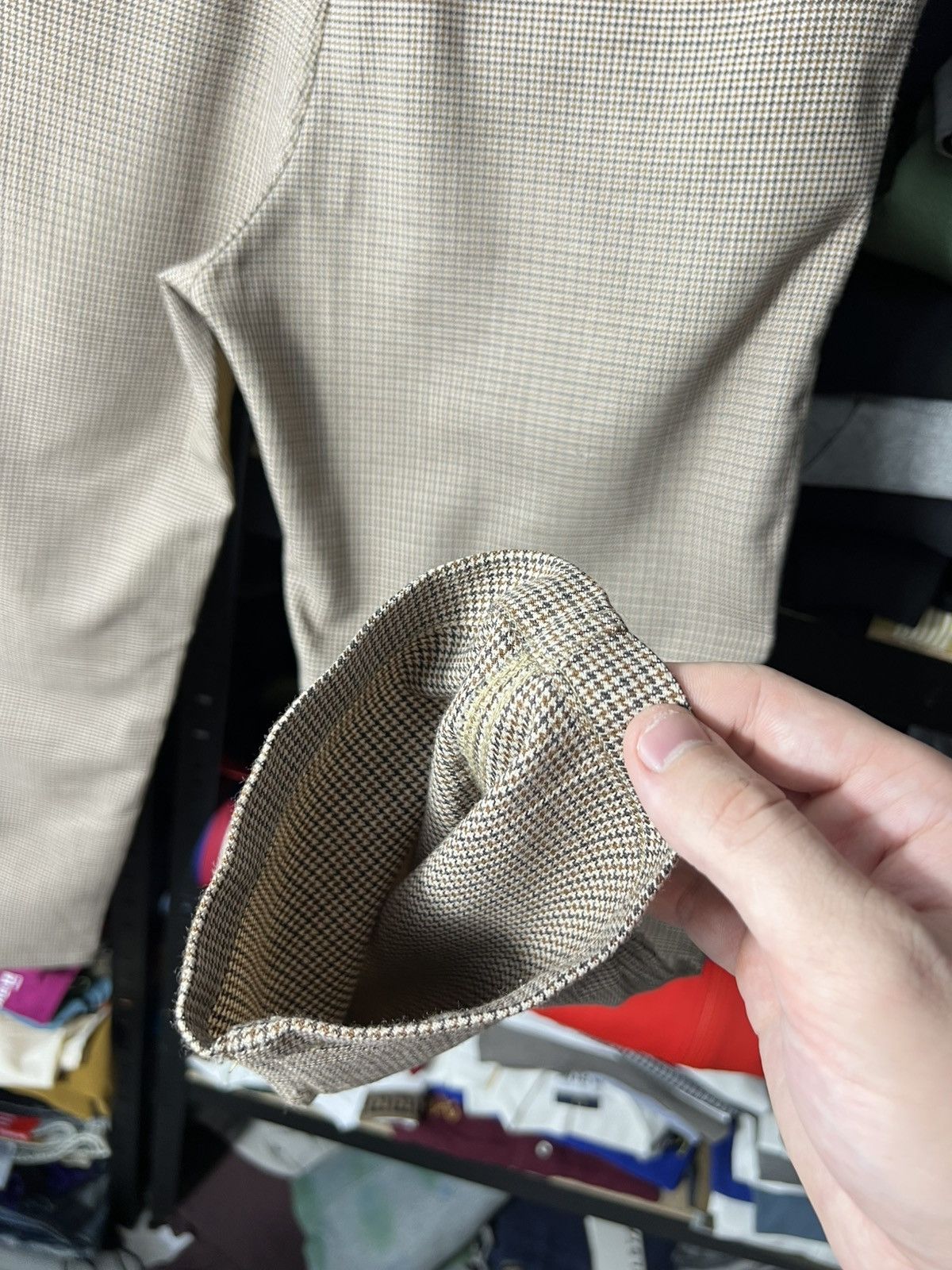 Carhartt Wip Carhartt WIP Menson Pant Wool Houndstooth Brown Size 32 Size US 32 / EU 48 - 10 Thumbnail