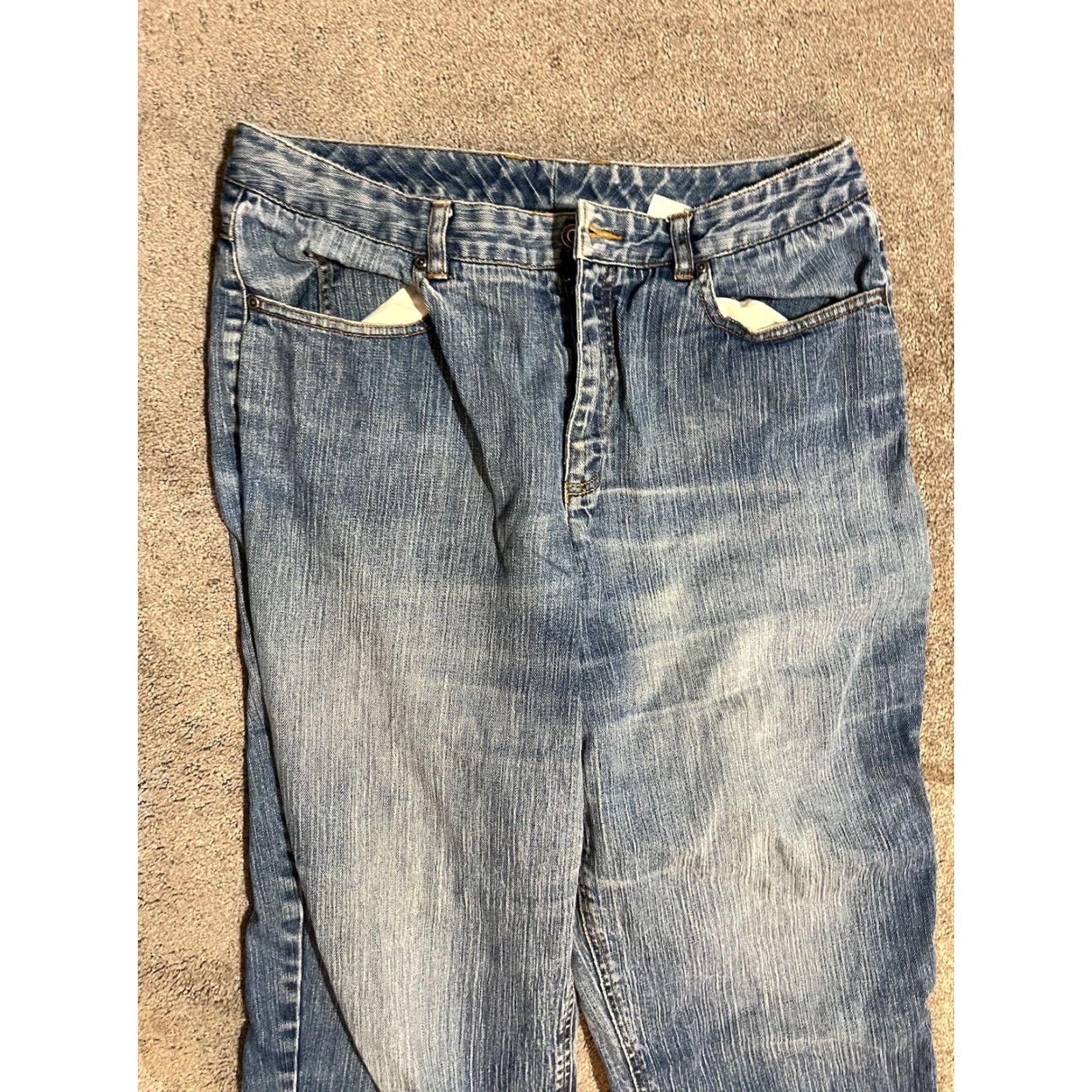 Talbots VINTAGE Talbots Stretch Women's Straight Jeans Size 14 Blue Denim Size 36" / US 14 / IT 50 - 2 Thumbnail