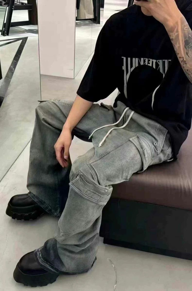 Rick Owens Rick Owens size m 24fw Fall/Winter New Washed Denim Gradien Size US 28 / EU 44 - 4 Thumbnail