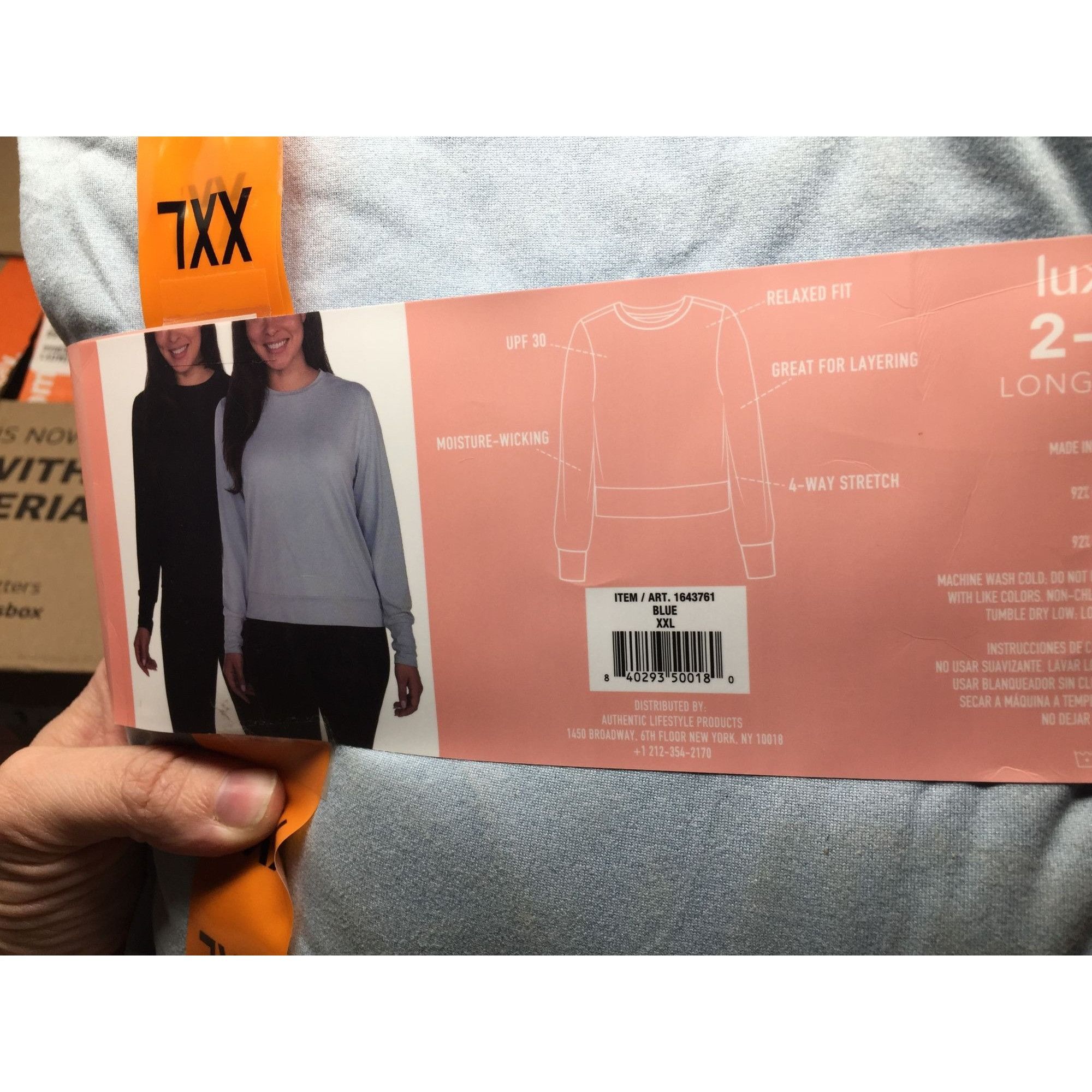 Other Lukka Lux Women's 2 Pack Long Sleeve Shirts Size XXL New wit Size XXL / US 16-18 / IT 52-54 - 6 Thumbnail