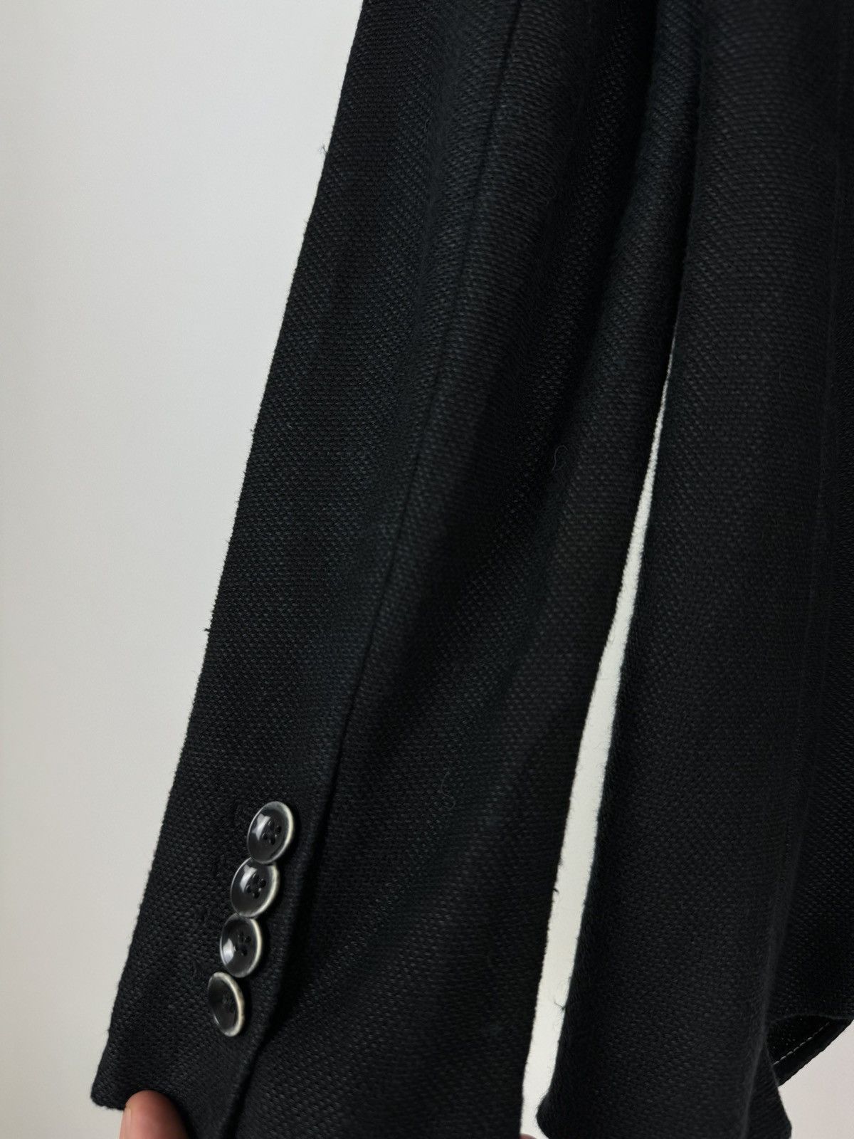 Circolo 1901 Circolo 1901 Cotton/Linen Black Blazer Jacket Size 52 Size 52R - 7 Thumbnail