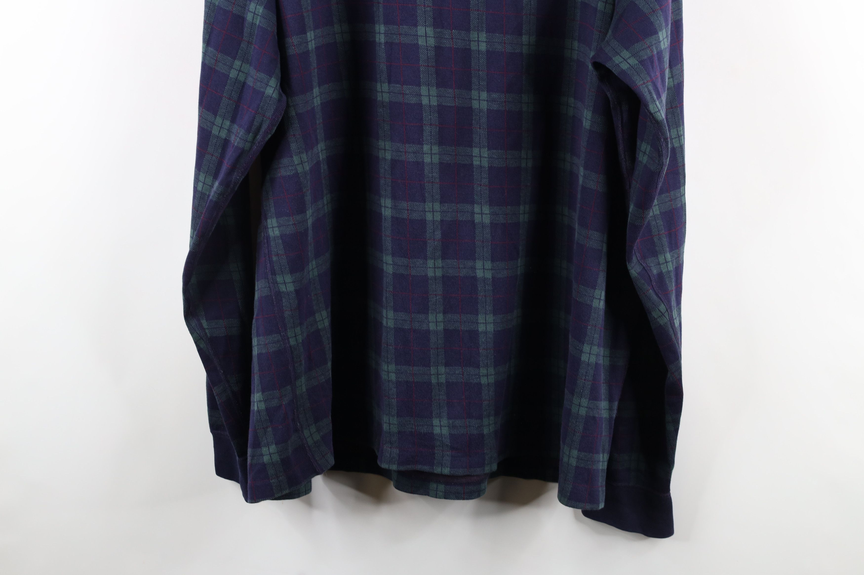Eddie Bauer Vintage 90s Eddie Bauer Long Sleeve Henley T-Shirt Plaid USA Size US L / EU 52-54 / 3 - 11 Thumbnail