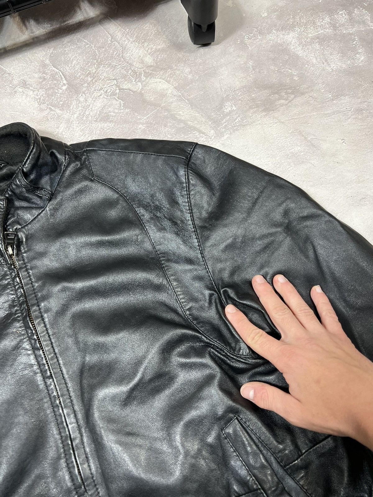 Other Vintage Racing Biker Y2k Leather Jacket Size US M / EU 48-50 / 2 - 5 Thumbnail