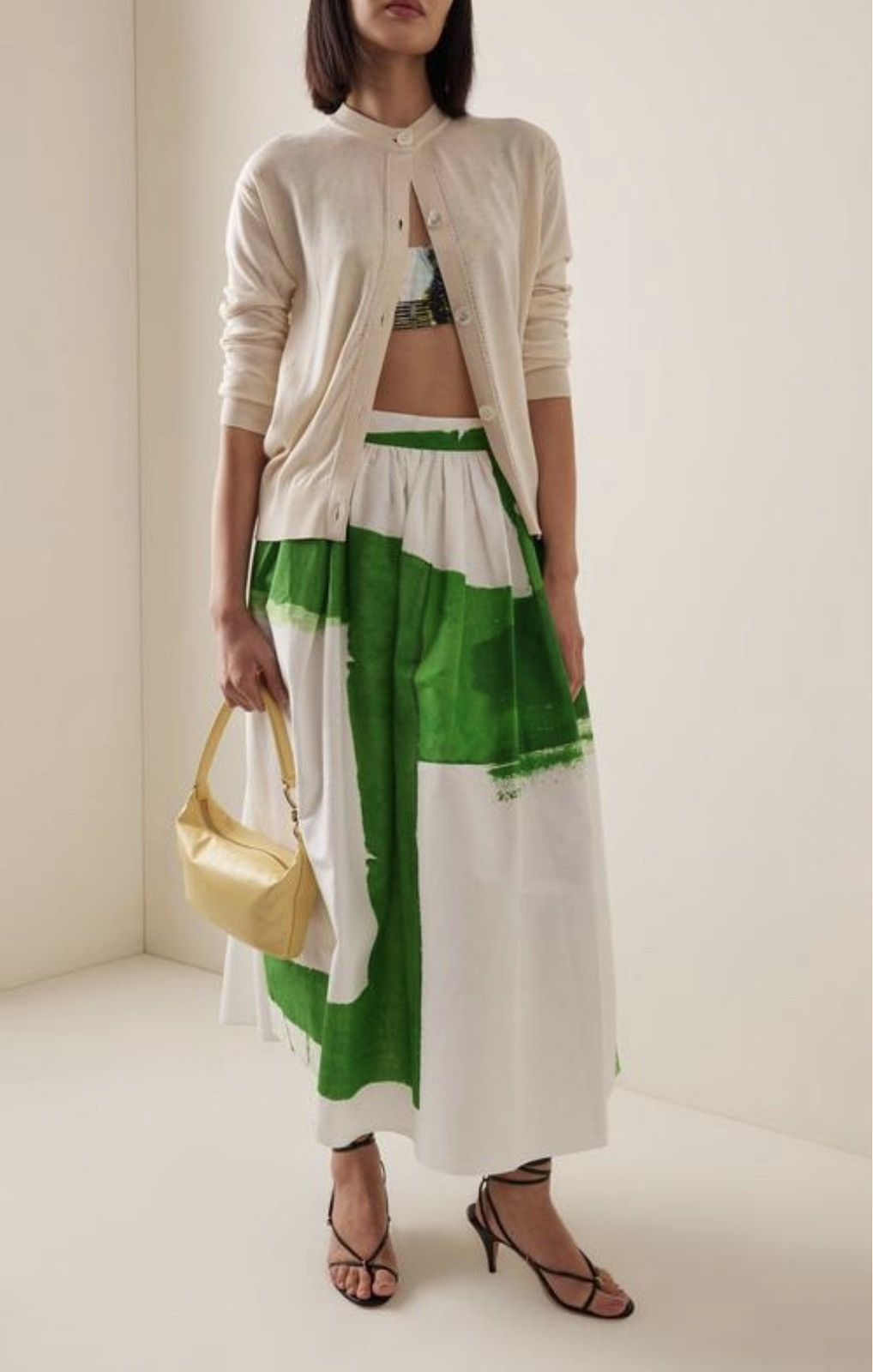 Erdem Erdem S/S 2024 graphic poplin maxi skirt Size 30" / US 8 / IT 44 - 1 Thumbnail