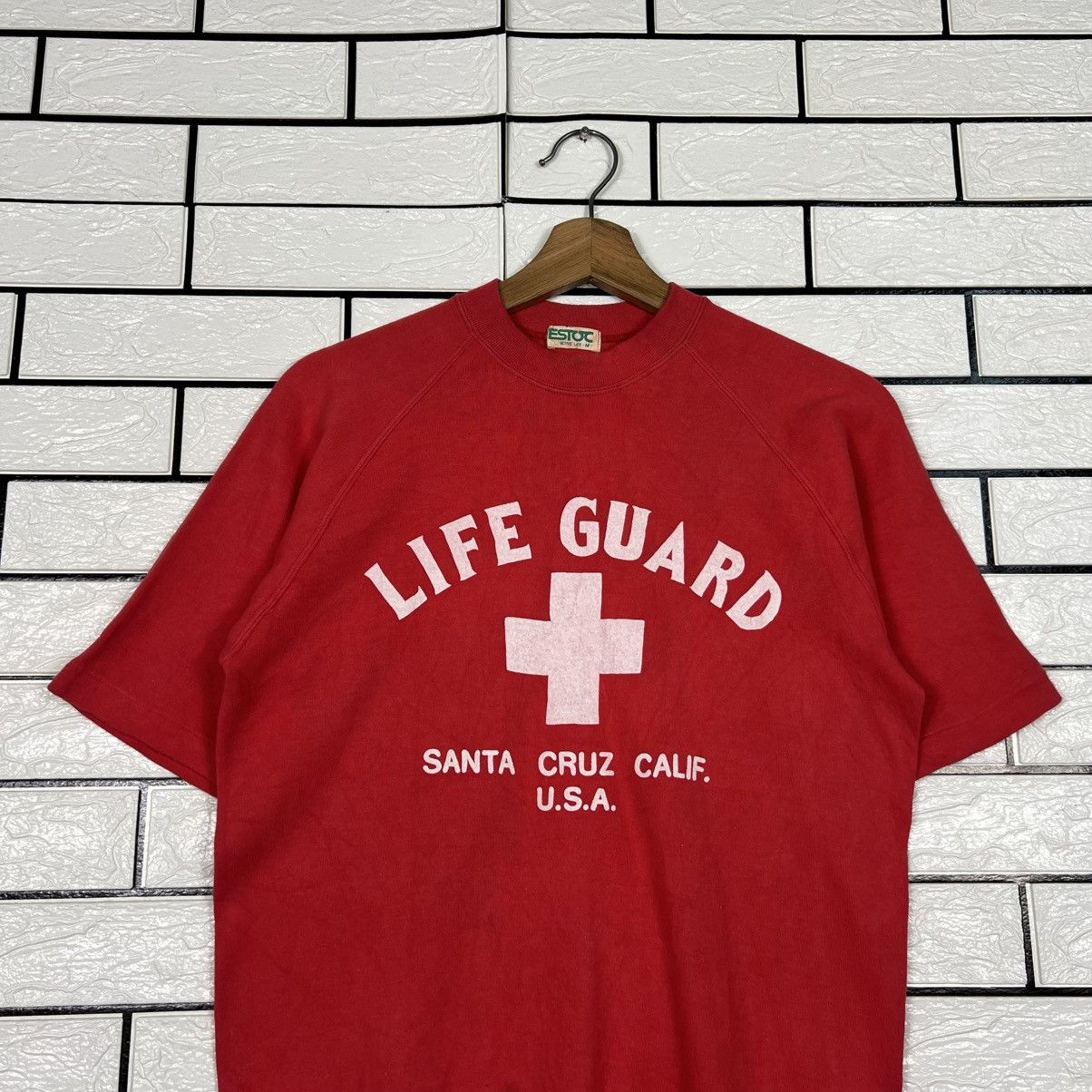 Vintage Vintage 80's LIFE GUARD Santa Cruz SS Sweatshirt #3945-C180 Size US M / EU 48-50 / 2 - 2 Thumbnail