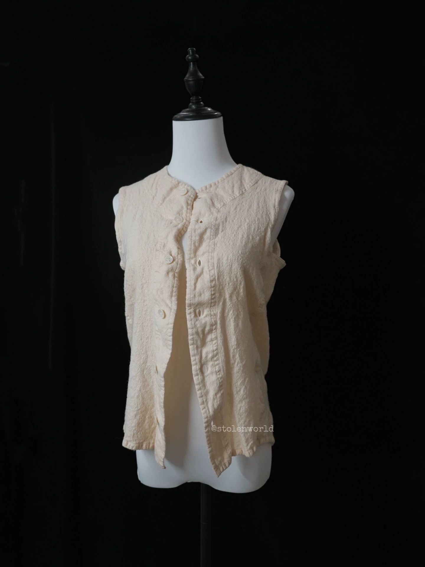 Comme des Garcons Comme des Garçons Comme Plus Napped Wool Vest Cream M Size M / US 6-8 / IT 42-44 - 7 Thumbnail