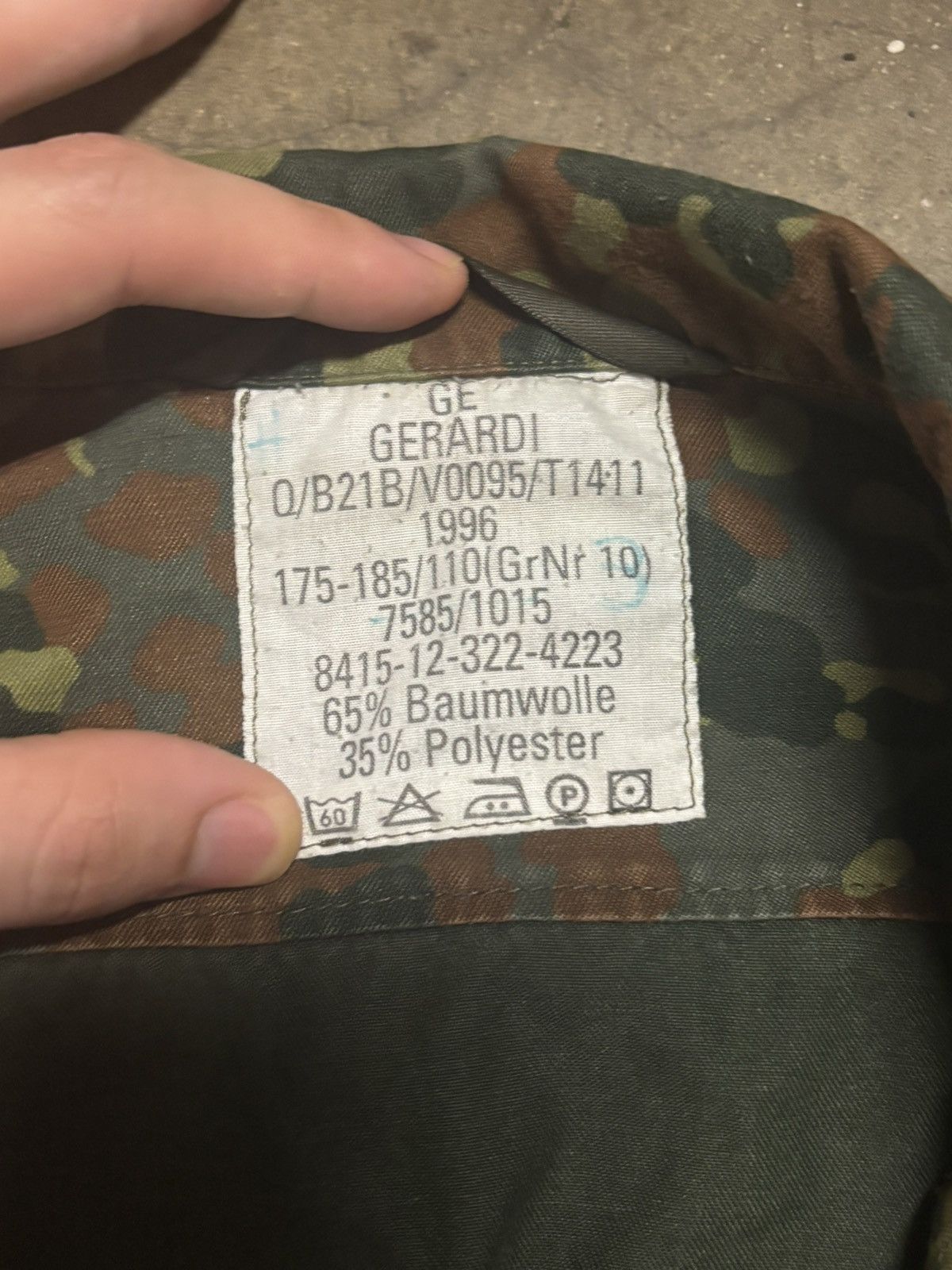 Other RARE GERARDI German Military Flecktarn Camo Jacket 1996 Size US L / EU 52-54 / 3 - 2 Thumbnail