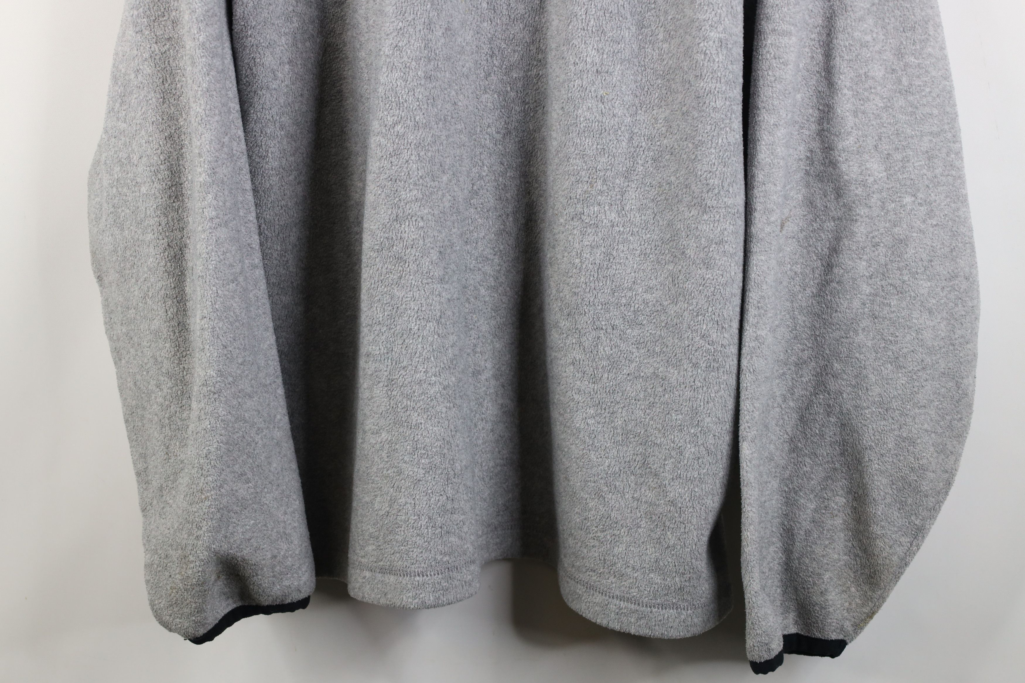 Adidas Vintage 90s Adidas Baggy 1/4 Half Zip Fleece Sweater Gray Size US L / EU 52-54 / 3 - 3 Thumbnail