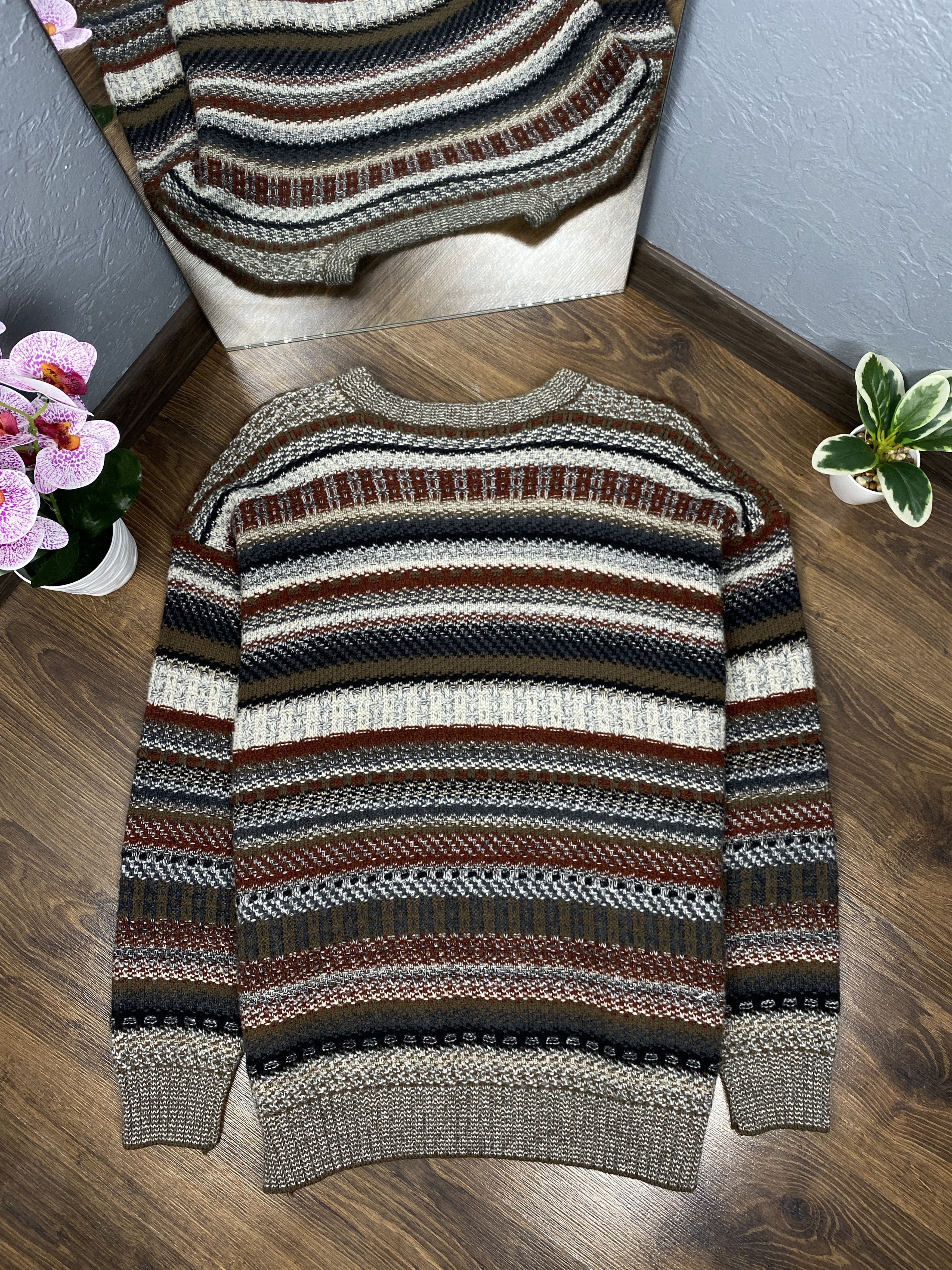 Vintage Vintage wool knit grandpa sweater Coogi style Size US L / EU 52-54 / 3 - 5 Thumbnail