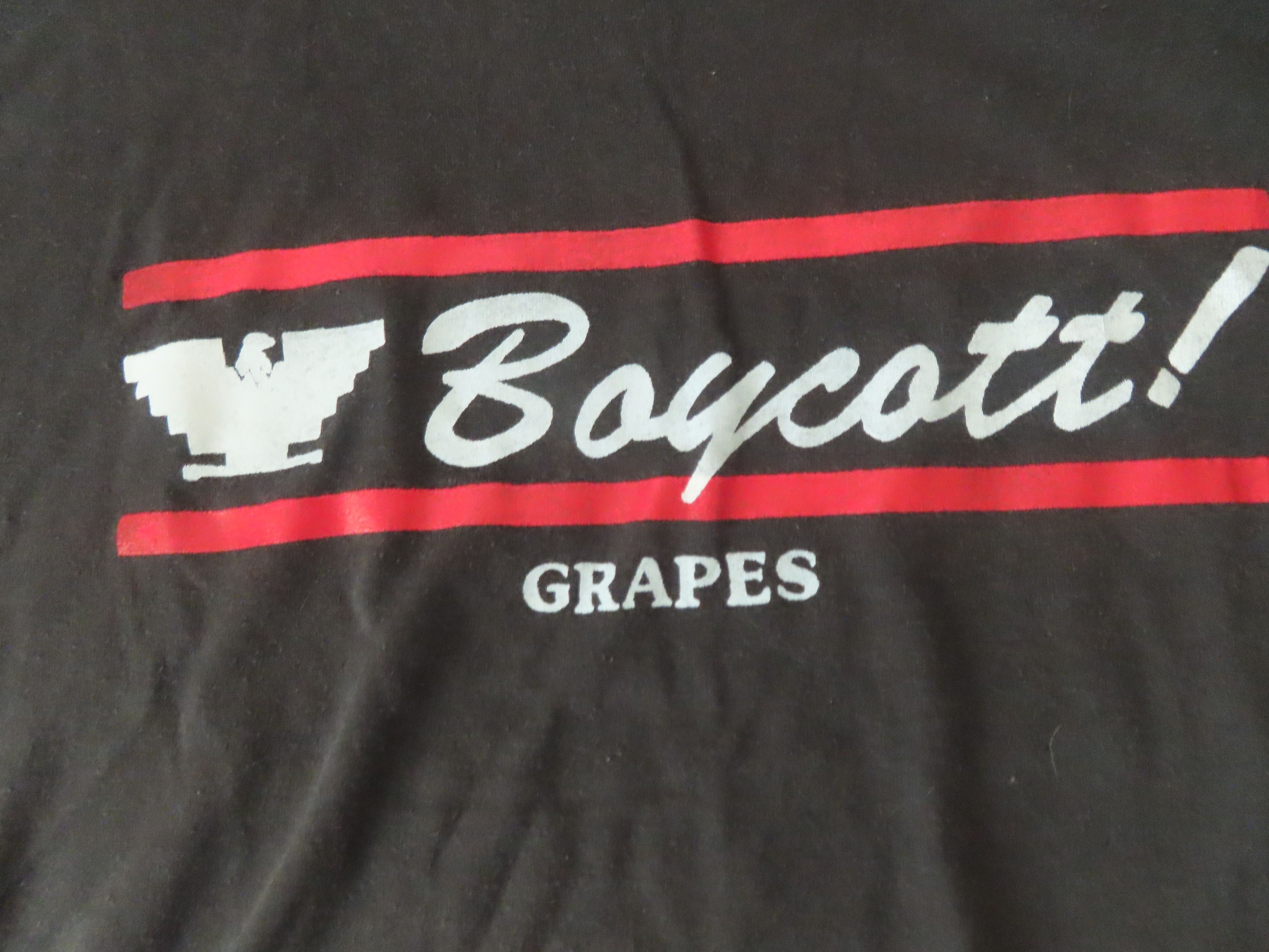 Vintage 60s union ufw tag Boycott grapes Strike Cesar Chavez Size US M / EU 48-50 / 2 - 2 Thumbnail